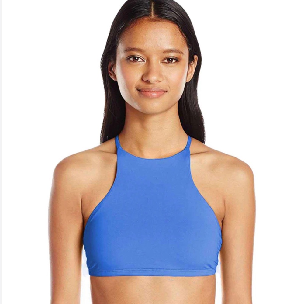 NWT Eidon Bikini Set high neck Halter and bikini bottom with Ruche bum